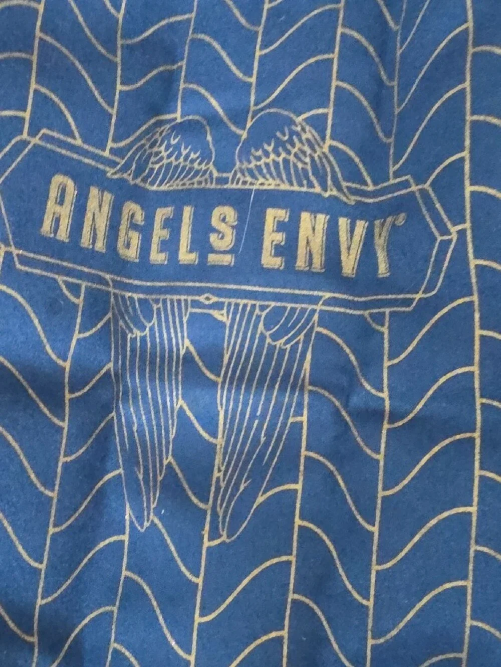 Angels Blue Suede Gift Bag